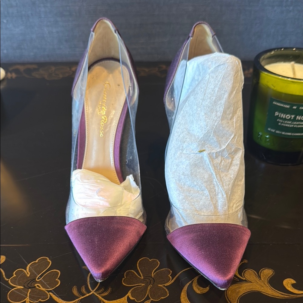 Gianvito Rossi Purple Heels Elegant Design